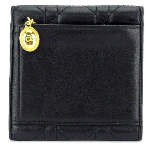Dior Tri-Fold Wallet Lady Dior Leather Authentic used - Picture 2 of 8